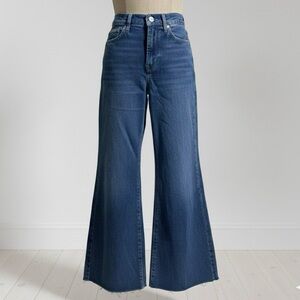 Frame wide legged high waist jeans